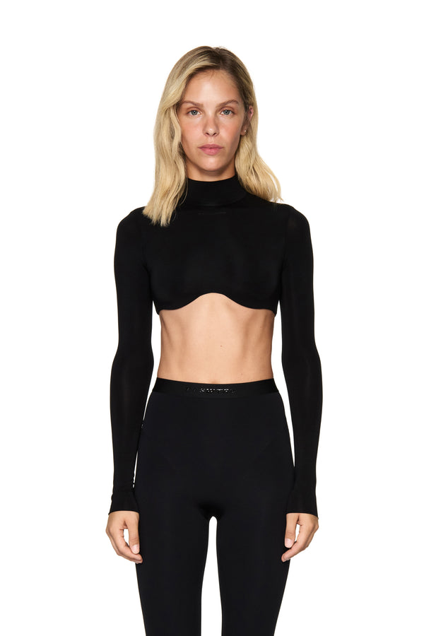 Топ з довгим рукавом BLACK