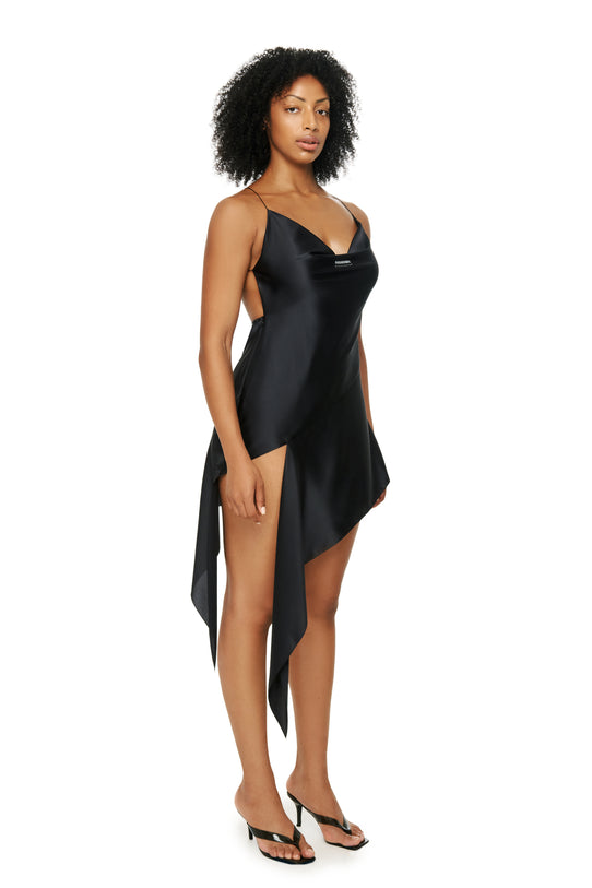 Сукня чорна шовкова