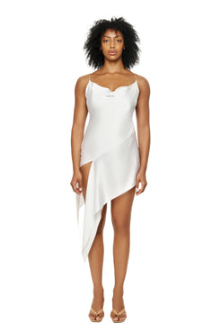 Сукня біла шовкова