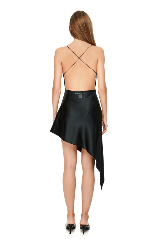 Сукня чорна шовкова