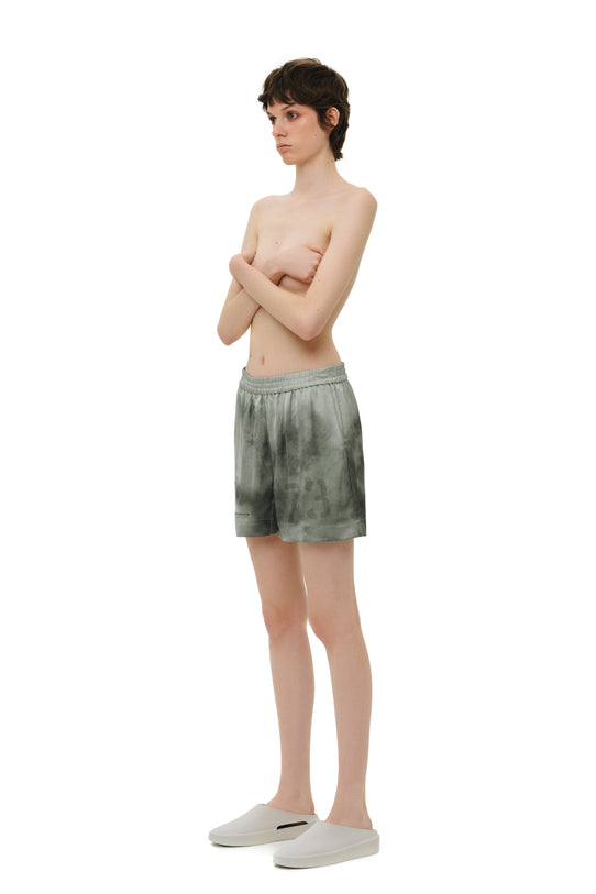 Шорти шовкові хакі