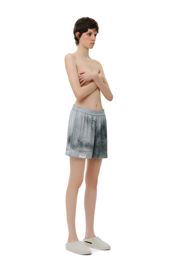 Шорти шовкові сірі