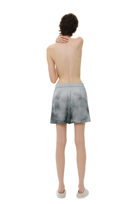 Шорти шовкові сірі