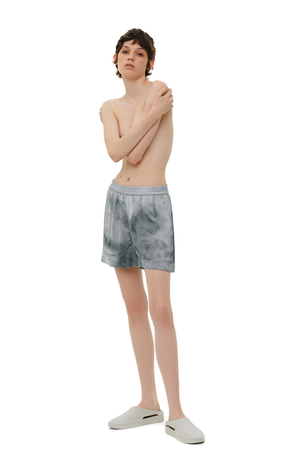 Шорти шовкові сірі