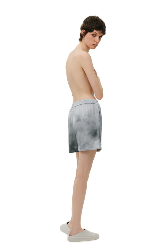 Шорти шовкові сірі