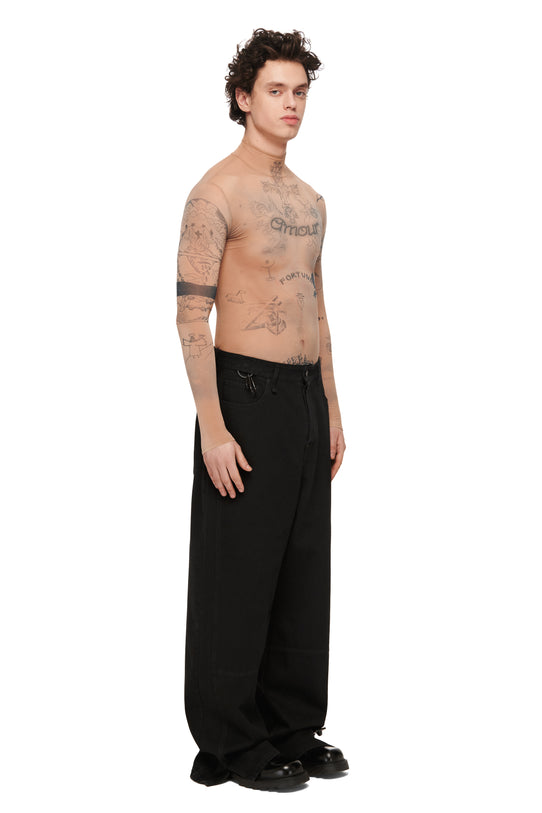 Лонгслів бежевий Tattooed