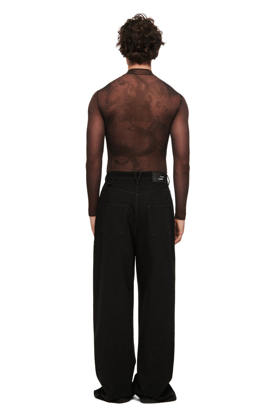 Лонгслів коричневий Tattooed