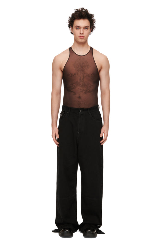 Майка коричнева Tattooed