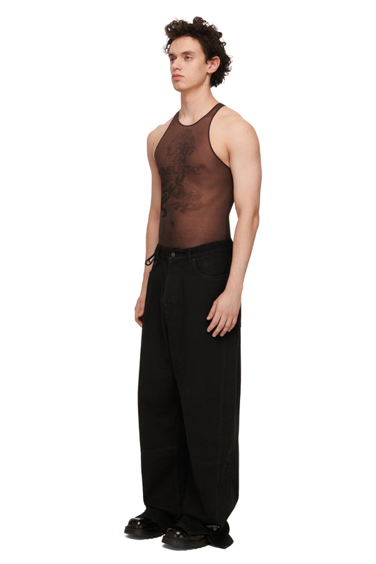 Майка коричнева Tattooed