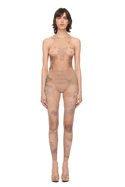 Майка бежева Tattooed